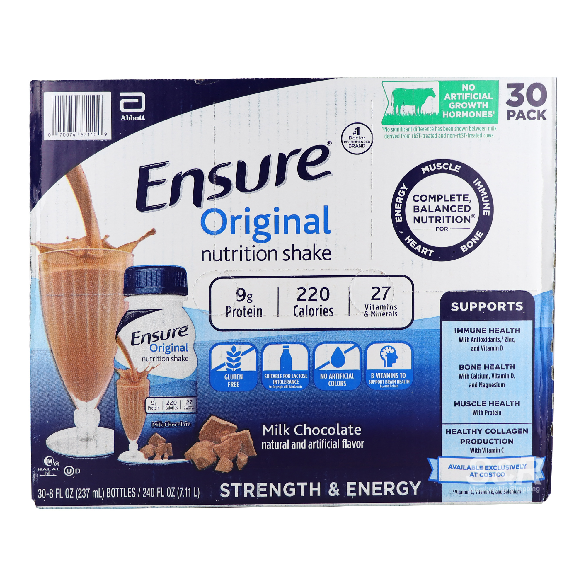 Ensure Original Milk Chocolate Nutrition Shake 237mL x 30pcs Ensure Original Milk Chocolate Nutrition Shake 237mL x 30pcs